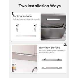 Joyzy Motion Sensor Closet Lights with Color Temperature and Brightness Adjustment, LED Rechargeable Closet Lighting for Wireless Exrtra-Thin Pantries Under Counter Light Pantry Lights (2, 11.8 inch)