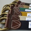 Gevard Tochigi Leather, Double Ring, Stretch Belt, Made in Japan,