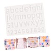 NOLITOY Alphanumeric Stencil Set Numbers Letters Mold for DIY Jewelry