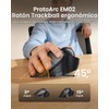 ProtoArc EM02 Mouse Trackball Inalámbrico, Trackball Ratón Ergonómico