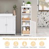 CITLOW Small Bathroom Storage Cabinet, White Floor Standing Storage Cabinet