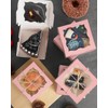 Gcardist Pink Bakery Box with Window 30Pcs 10.2x10.2x6.4cm Pink Cookie