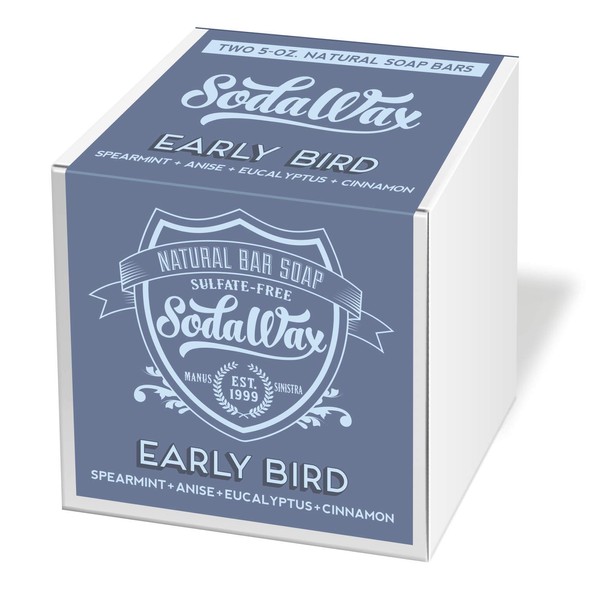SodaWax™ Natural Bar Soap (2-Pack) EARLY BIRD (10oz/280g) Any 3 Items SHIP FREE