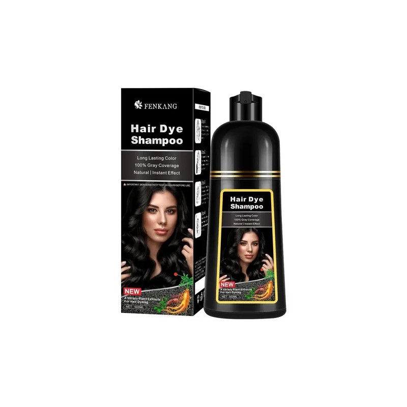 Shampoo Tinte Argán Negro Cubre Canas Barba Dexe