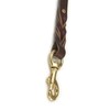 Braided Latigo Leather Leash - 3/4" X 48" (Burgundy)