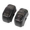 XMMT Black Hand Control Switch Housing Caps Fit for Harley