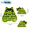 3PCS Reflective Student Driver Car Magnets, Please Be Patient Keep