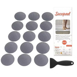 Secopad Original Bathtub Non-Slip Stickers for Tub & Shower Floor, Strong Anti-Slip Shower Stickers with Scraper Ideal for Families with Kids, Adults & Seniors, 12 PCS (Gray)