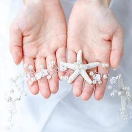 Unicra Accesorio para el pelo para novias y damas de honor (dorado)