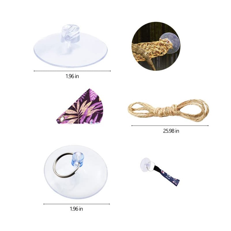 Knana 6pcs Suction Cups for Reptile Terrarium - Reptile Replacement