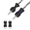 RECOIL Speaker Wire to RCA Adapter With Female Coupler (Pair)