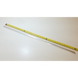 6061 Aluminum Square Bar, 1/2" Square x 36" Long, Solid Stock, T6511