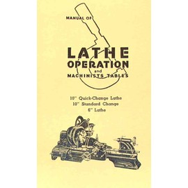 Atlas Craftsman Manual of Lathe Operation Book for 10" and 6"