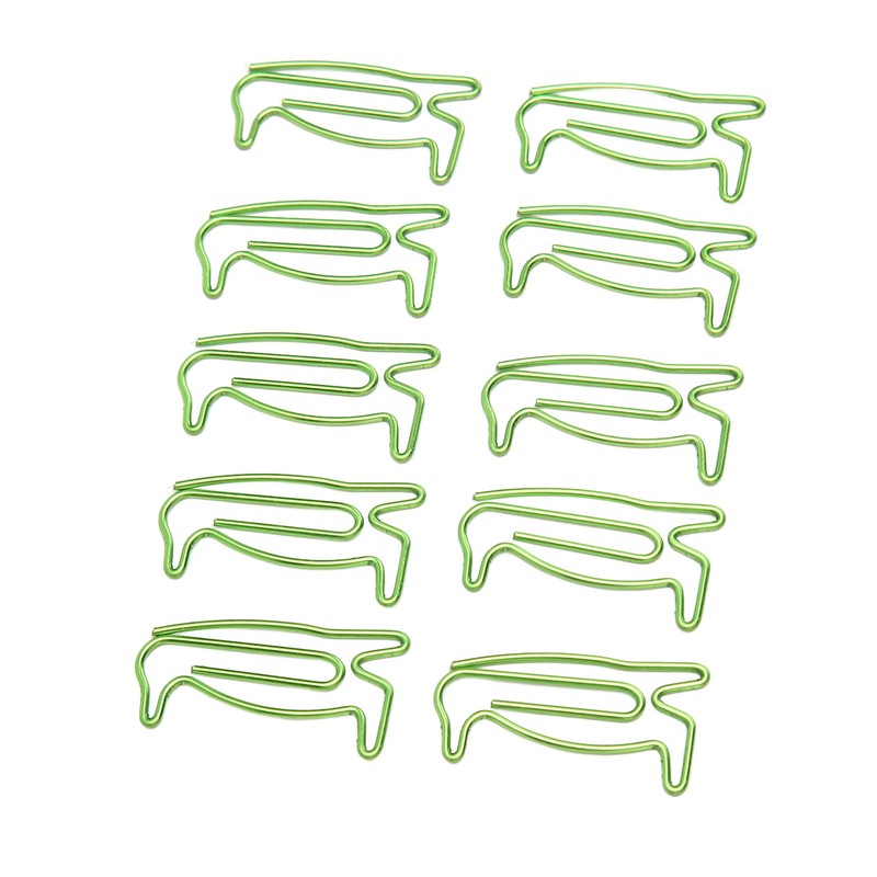 100Pcs Paper Clips Cute Unique Penguin Shape Electroplating Process Lightweight