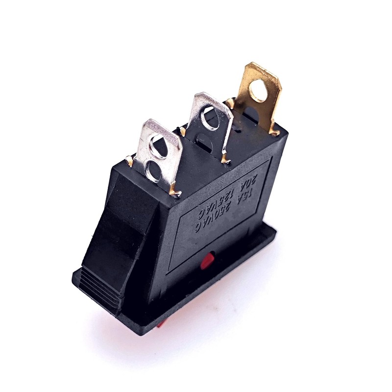 JZK 5pcs ON OFF Rocker Switch 15A 250V 20A 125V