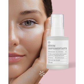 Sérum Facial Despigmentante con Ácido Glicólico 5% y Niacinamida 5%, 30 ml, Ilumina y Unifica el Tono, para Todo Tipo de Piel