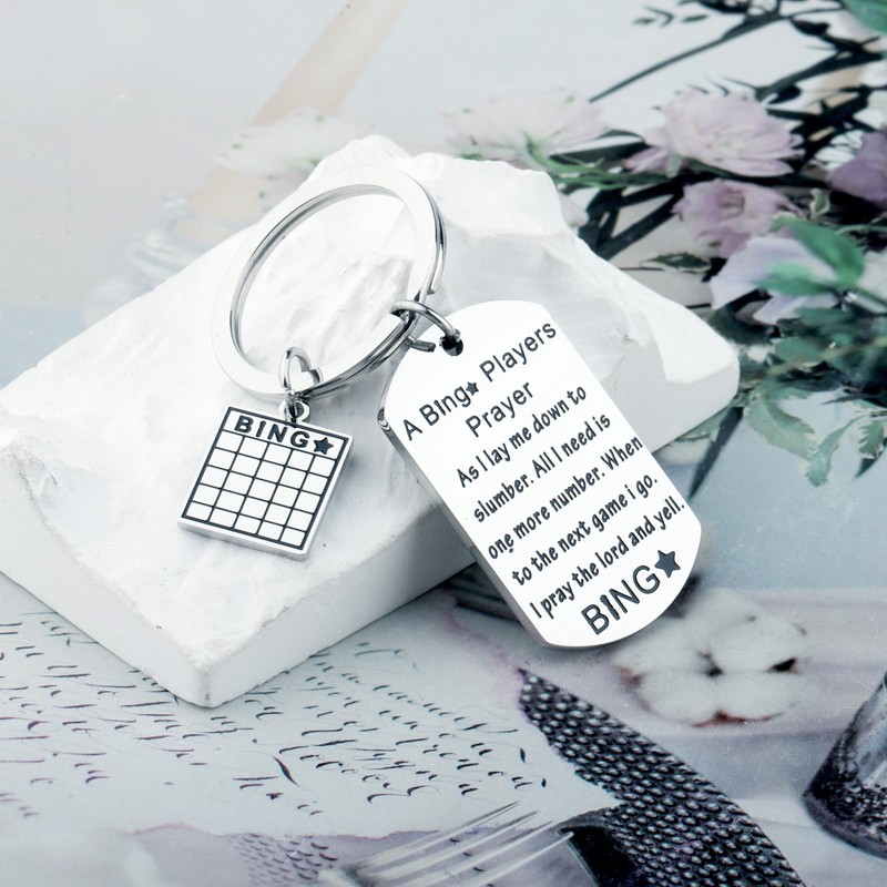 MYOSPARK Bingo Keychain - Bingo Lover Gift for Players