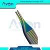 Set of 2 Adson Forceps 4.75" (12cm) Rainbow Titanium Finish