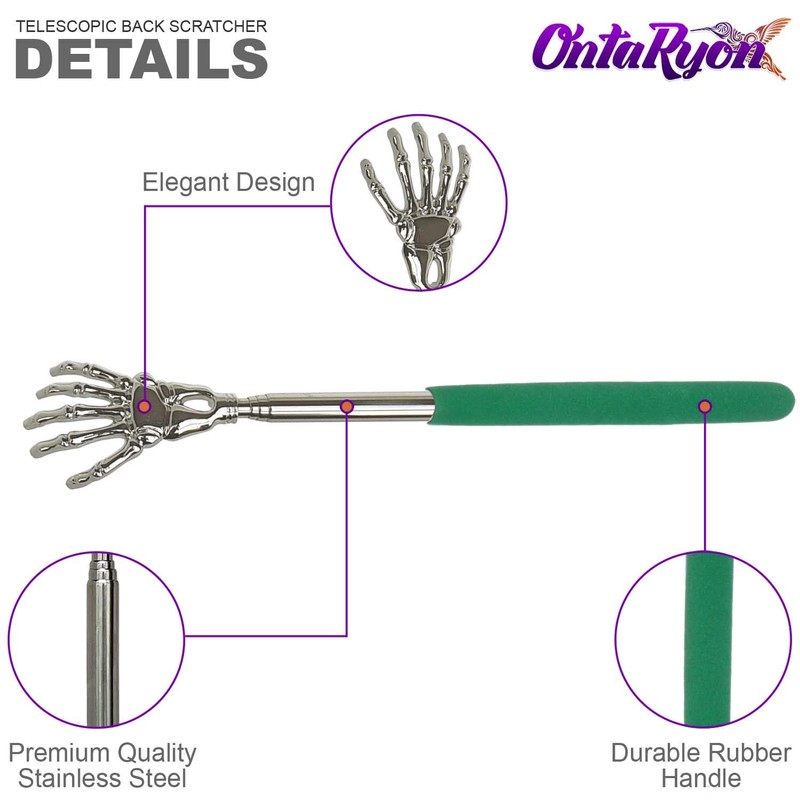OntaRyon Telescopic Back Scratcher | Novelty Gift for Men and