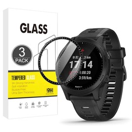 E-Hamii Screen Protector Compatible with Garmin Forerunner 955 Solar,[Pack of 3] [3D Curved Full Cover] [Scratch-Resistant, High Definition] Screen Protector for Garmin Forerunner 955 Solar