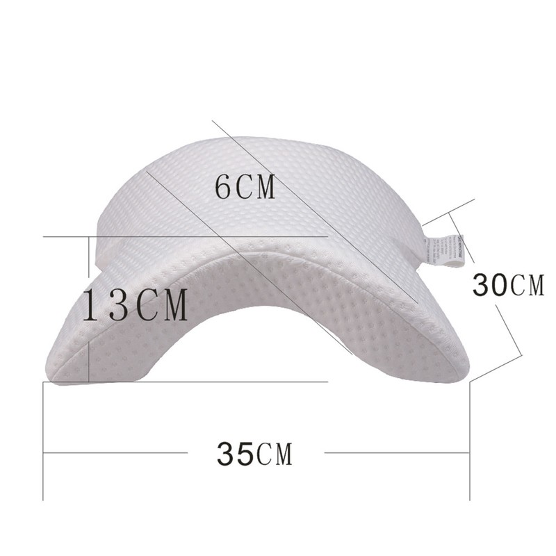 Arch Curved Memory Foam Sleeping Neck Cervical Pillow with Hollow