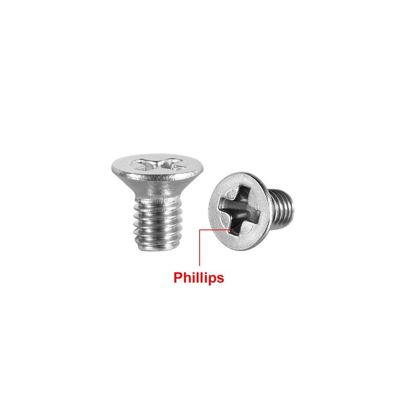 sourcing map M3x5mm Flat Head Machine Screws, Phillips Cross Screw,