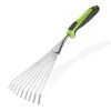 WORKPRO 16" Hand Rake Heavy Duty Stainless Steel Garden Rake