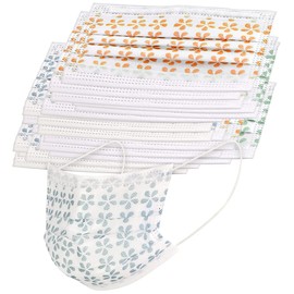 10pcs Small Mouth and Nose Masks for Kids, Ear Loops, with Pattern