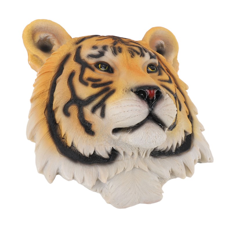 3D Simulation Animal Head Statues Wall Decor Resin Unique Exquisite