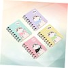 Operitacx 4pcs Cartoon Note Pads Kraft Notebooks Memo Kraft Notepads
