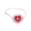 Womens Nurse Style Red and White Eyepatch