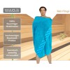 Lashuma Lugano Bath Towel Large Sauna Towel for Men Aquamarine