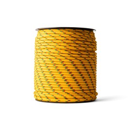 SNURO Polypropylene Rope (2 mm, 100 m, Blue with Yellow and Green) - Braided Rope - Lightweight Paracord for Outdoor, Survival and Garden - Breaking Force 71 kg