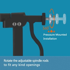 Fairy Baby Black 29-34 Inch Wide Baby Gate for Doorways Stairs Hallway, Walk Through Pressure Mounted Child Gates, Indoor Safety Child Gates for Kids or Pets