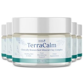 TerraCalm – Mineral Clay Complex for Healthy Skin and Nails – Plant-Based Topical with Essential Oils, Aloe & Vitamin E – Non-GMO, GMP Certified, 3 oz, 90ml, 6 Month Supply