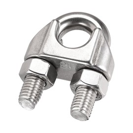 sourcing map Wire Rope Clip Clamp M16 304 Stainless Steel for 16mm Diameter Cable