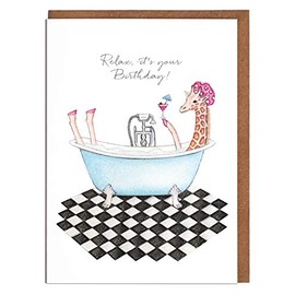 Lottie Murphy Giraffe Birthday Card - 'Relax, it's your Birthday' - Female Birthday Card - Card for Her