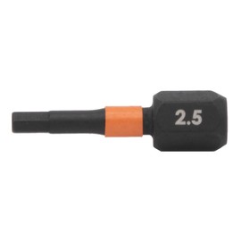 Hex 2.5mm Impact Driver Bit - Railer Allen Wrench Drill Hex Bits. 1/4 Quick Release S2 Steel 1 Inch 2.5mm Hex Bits. (10 Pack)