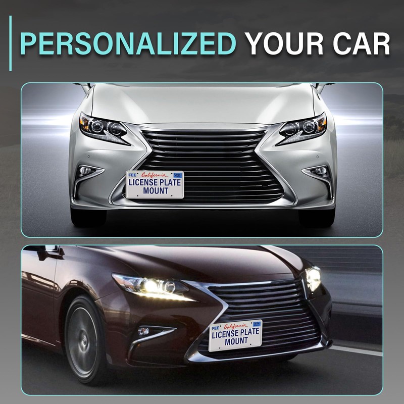 Front License Plate Holder Compatible with Lexus RC 2015-2021 Front
