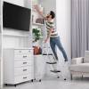 Segawe 3 Step Ladder Lightweight Folding Step Stool with Wide
