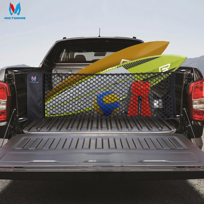 MICTUNING Elastic Truck Bed Cargo Net Storage Mesh Bag For