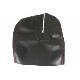 Kar Designers Black w/Red Stitching Leather Center Console Lid Cover For 14-19 Toyota Tundra