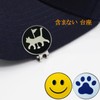 Adhere Golf Marker Metal Golf Logo Ball Mark Cute Cat