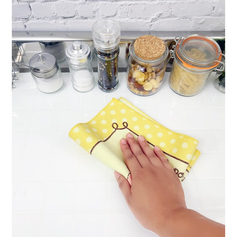 Sanrio Absorbent Placemat (Yellow (Pom Pom Plum)