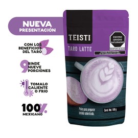 Teisti - Taro Latte 180g - Polvo para preparar bebida sabor taro latte 180g - Delicioso sabor