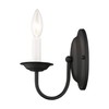 Livex Lighting 4151-04 Home Basics 1 Light Black Wall Sconce