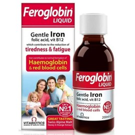 Vitabiotics Feroglobin Gentle Iron and Nutrient Liquid - Reduce Tiredness and Fatigue 200ml