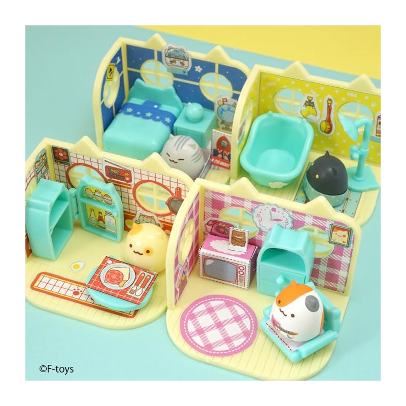 F-toys Confect Cat House 3, 10 Pieces, Candy Toy, Gum