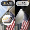 Flag Pole Light Solar Powered 3 Mode Metal Clamps Fits