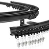 Ceiling Curtain Track, Flexible Bendable Curtain Track 10 Ft Black